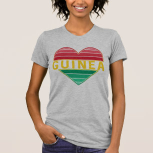 Camiseta Eu Amo Guiné, Coração Guineense