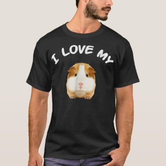 Camiseta Eu amo Guiné Pig perfeito presente de amantes de c