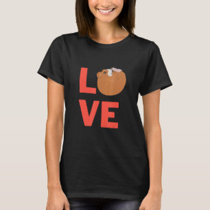 Camiseta Eu Amo Guiné Porco Cute Proprietários E Animais