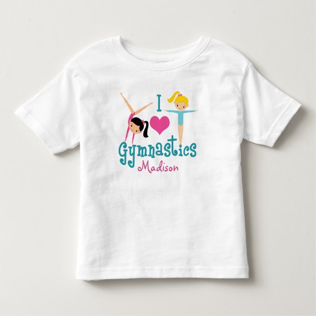 Camiseta Eu Amo Gymnast Girl (Frente)