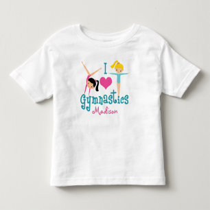 Camiseta Eu Amo Gymnastics Gymnast Girl