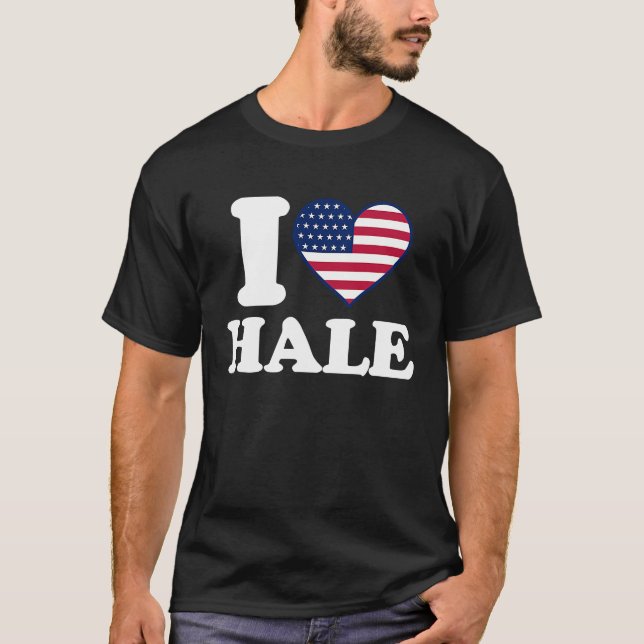 Camiseta Eu amo Hale Eu coração Hale (Frente)