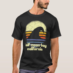 Camiseta Eu Amo Half Moon Bay Beach California Ocean Wave C