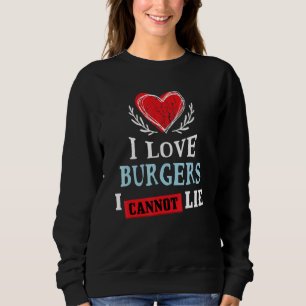 Camiseta Eu Amo Hambúrgueres Não Posso Mentir Humor Comid