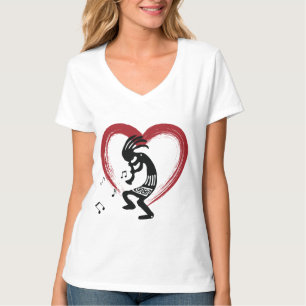 Camiseta Eu amo Heart Kokopelli