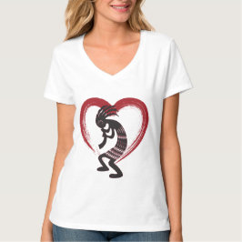 Camiseta Eu amo Heart Kokopelli