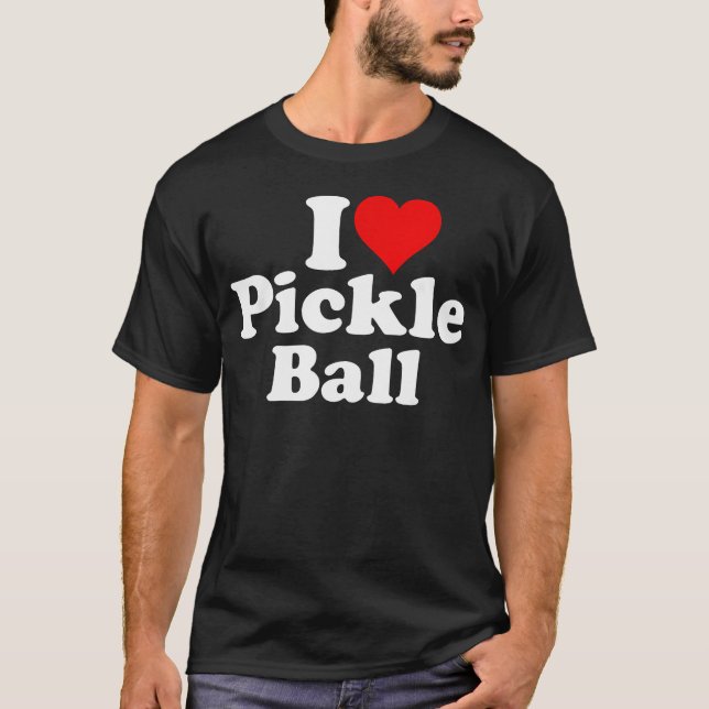 Camiseta Eu Amo Heart Pickle Ball (Frente)