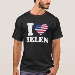 Camiseta Eu amo Helen, eu coração Helen