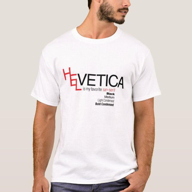 Camiseta Eu amo Helvética (Frente)