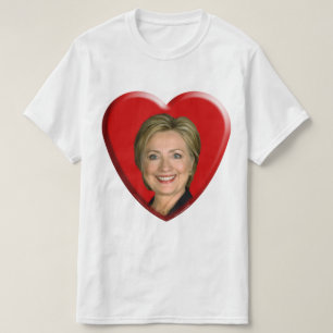Camiseta Eu amo Hillary