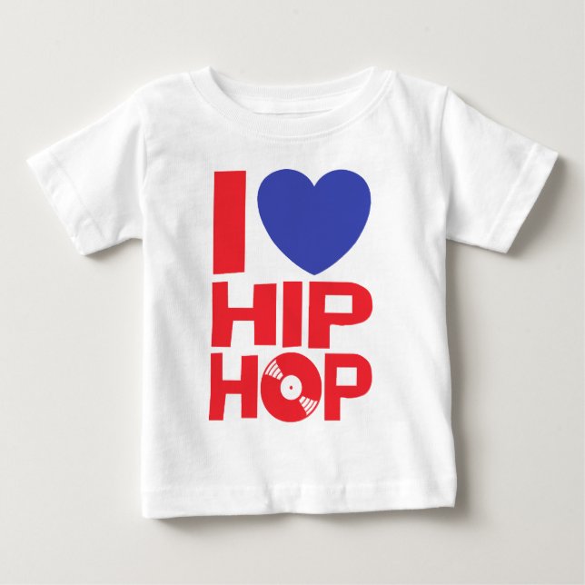 Camiseta Eu Amo Hip Hop (Frente)