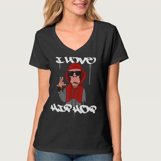 Camiseta Eu Amo Hip Hop (Frente)