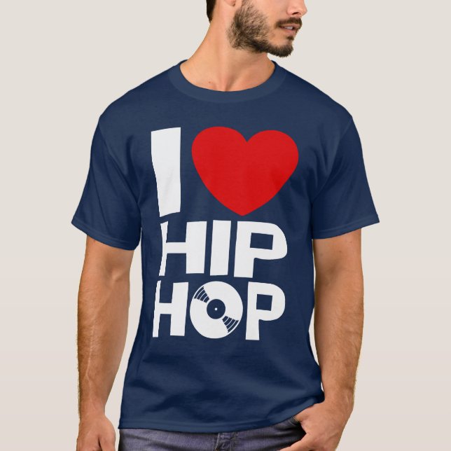 Camiseta Eu Amo Hip Hop (Frente)