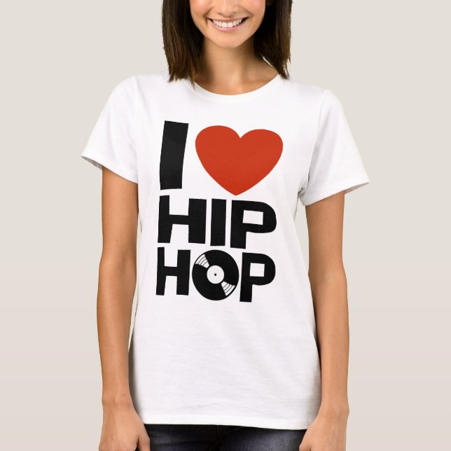 Camiseta Eu Amo Hip Hop (Frente)