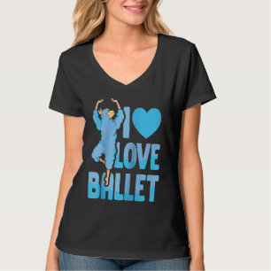 Camiseta Eu Amo Hobby de Dança de Ballet Dançar Bailarina R