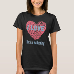 Camiseta Eu Amo Hobby Ou Hob De Imagens Cardíacas Balonando