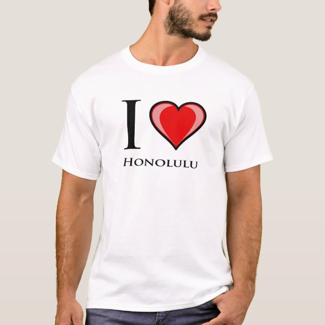 Camiseta Eu amo Honolulu (Frente)