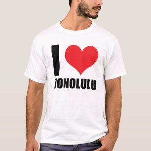 Camiseta Eu amo Honolulu