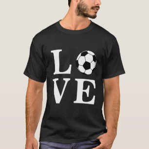 Camiseta Eu Amo Hoodie De Bola De Futebol