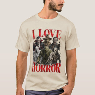 Camiseta Eu Amo Horror