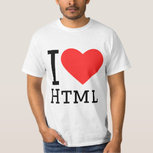 Camiseta Eu amo html