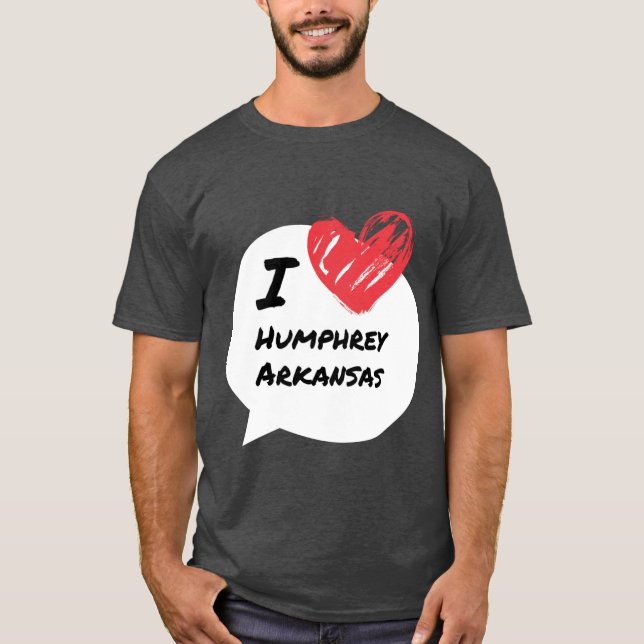 Camiseta Eu amo Humphrey Arkansas (Frente)