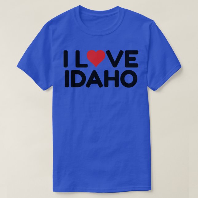 Camiseta Eu Amo Idaho 1 (Frente do Design)