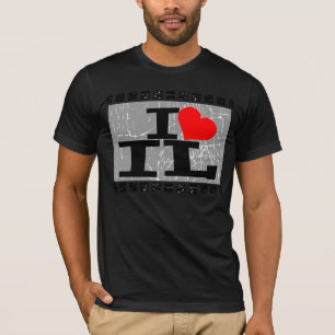 Camiseta Eu amo Illinois