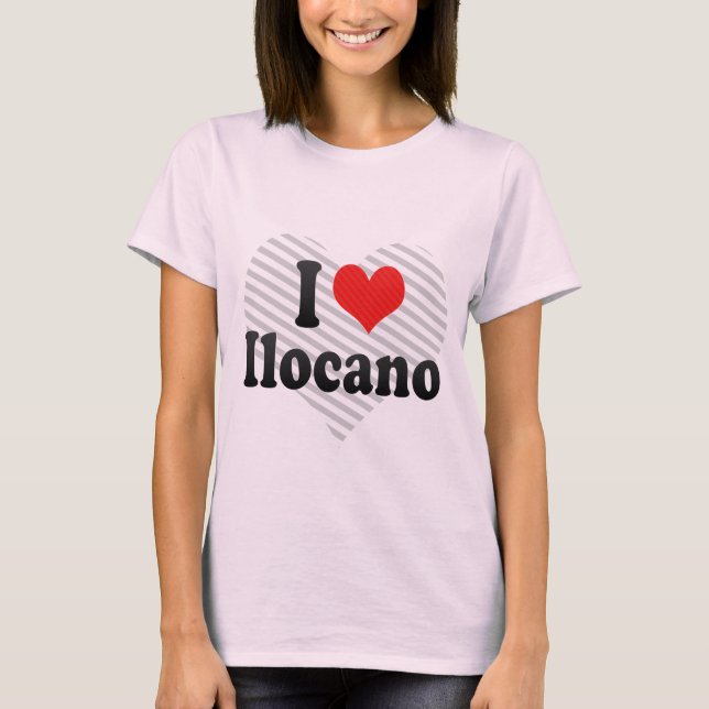 Camiseta Eu amo Ilocano (Frente)