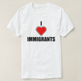 CAMISETA EU AMO IMIGRANTES