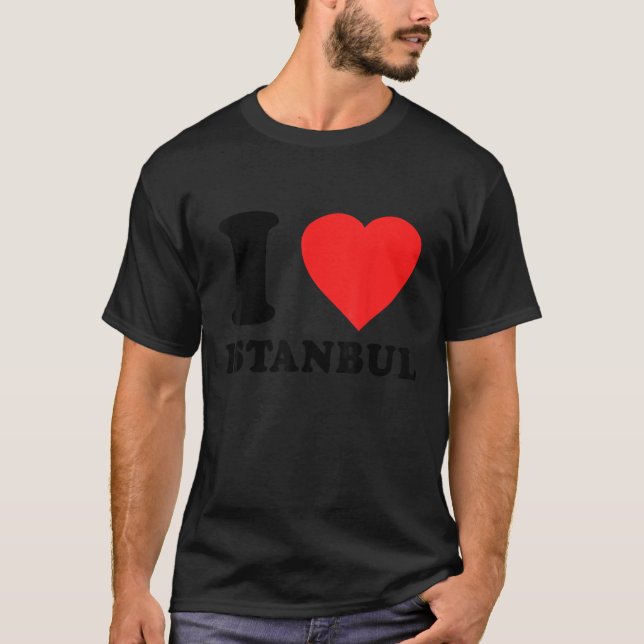 Camiseta Eu Amo Istambul Turquia (Frente)
