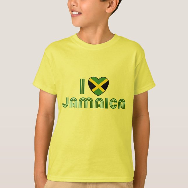 Camiseta Eu amo Jamaica (Frente)