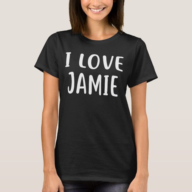 Camiseta Eu Amo JAMIE AMOR (Frente)