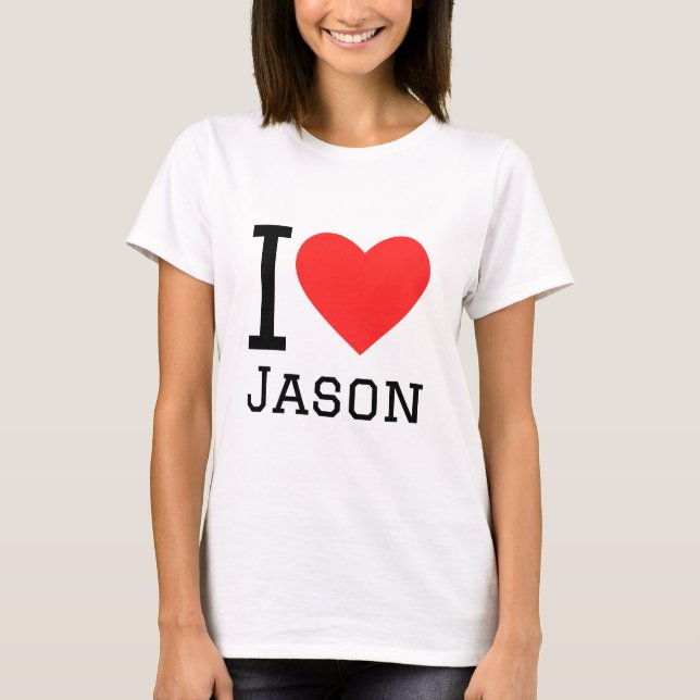 Camiseta Eu amo Jason (Frente)
