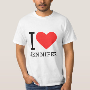 Camiseta Eu amo Jennifer