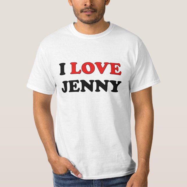 Camiseta Eu amo Jenny (Frente)