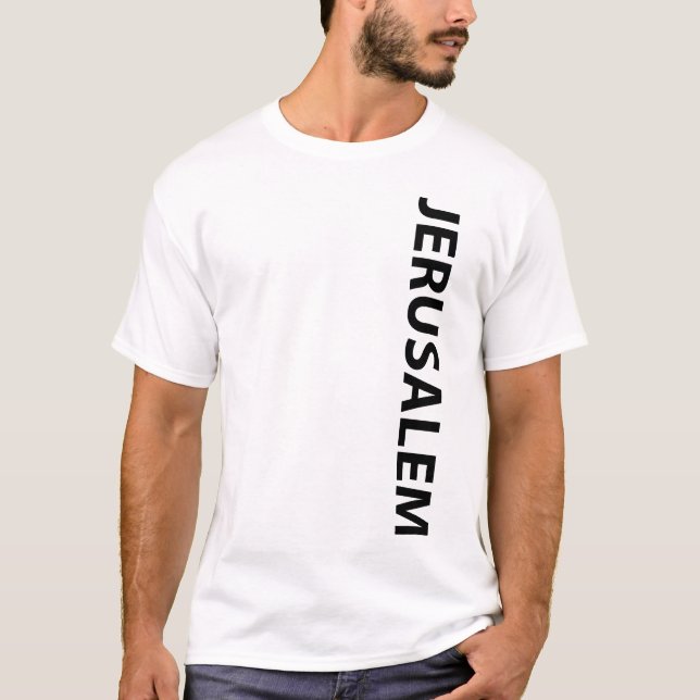 Camiseta Eu amo Jerusalém Israel (Frente)