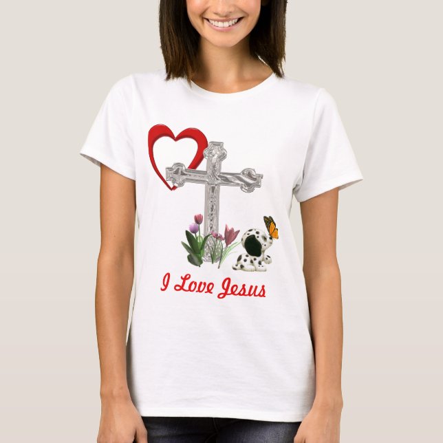Camiseta Eu amo Jesus (Frente)
