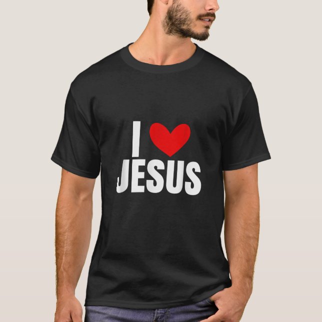 Camiseta Eu amo Jesus (Frente)