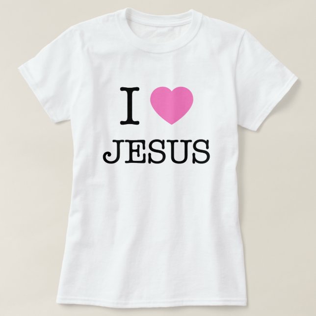Camiseta Eu Amo Jesus (Frente do Design)