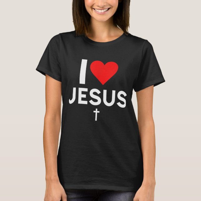 Camiseta Eu amo Jesus (Frente)