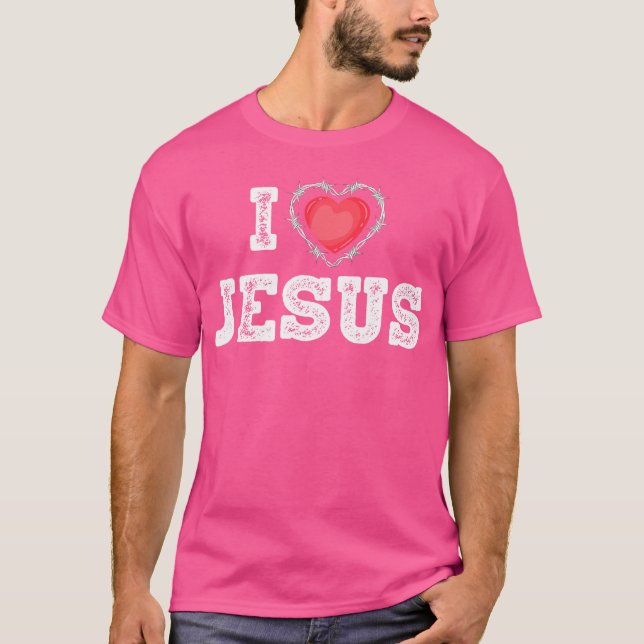 Camiseta Eu amo Jesus (Frente)