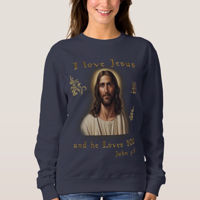 Camiseta Eu amo Jesus (Frente)