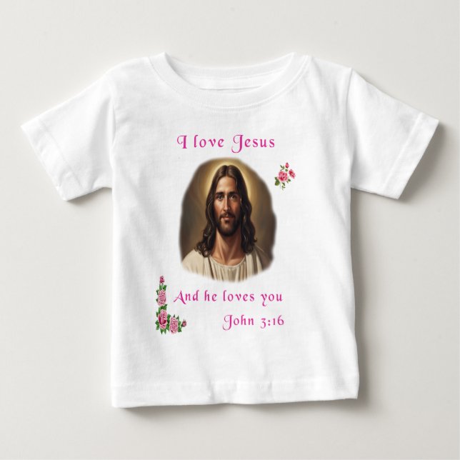 Camiseta Eu amo Jesus (Frente)