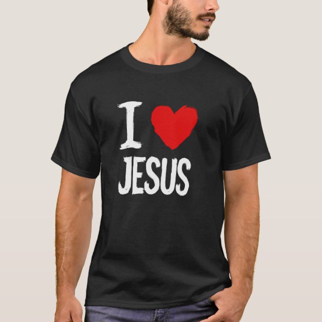 Camiseta Eu Amo Jesus (Frente)