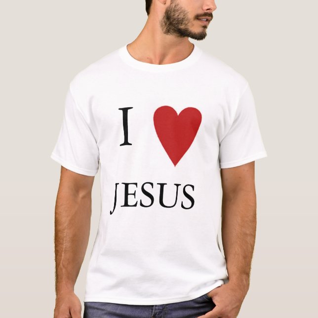 Camiseta Eu amo Jesus (Frente)