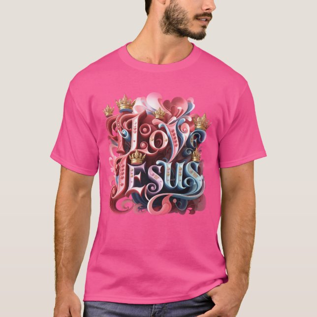 CAMISETA EU AMO JESUS (Frente)