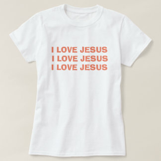 Camiseta Eu amo Jesus Christian