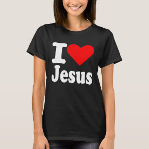 Camiseta Eu Amo Jesus Cristo Coisa Cristã Homens