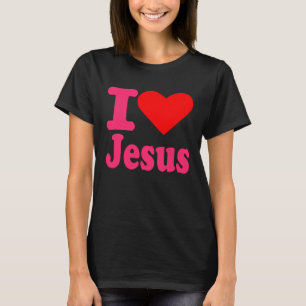 Camiseta Eu Amo Jesus Cristo Coisa Cristã Homens